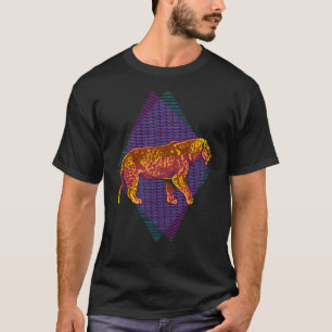 Camiseta Saber Dourado Gato De Tigre Extinto Animal Pré-His