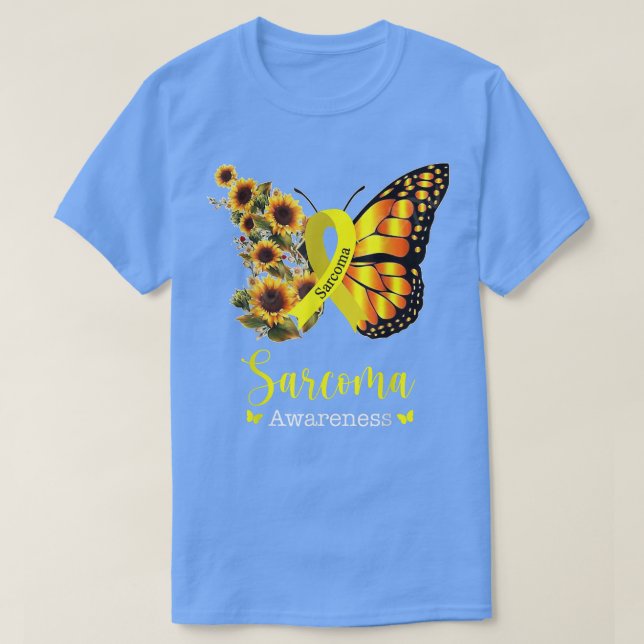 Camiseta Saber sobre o Cancer de Sarcoma (Frente do Design)