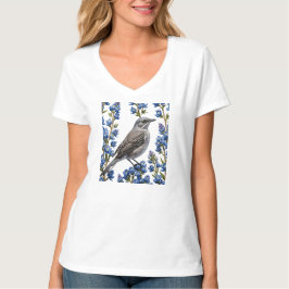 Camiseta Sabiá-do-Norte Cercado Por Lupinos
