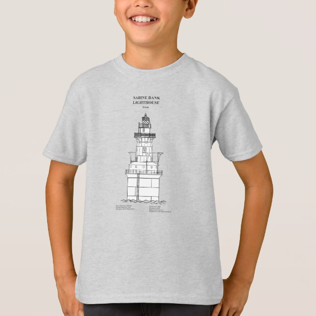 Camiseta Sabine Bank Lighthouse - Texas - SBD (Frente)