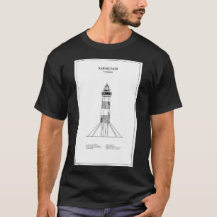 Camiseta Sabine Pass Lighthouse Louisiana BD TShirt