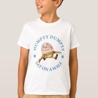 CAMISETA SÁBIO HUMPTY EM UMA PAREDE