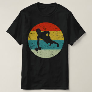 Camiseta Sábio Push Ups estilo vintage silhueta 70s