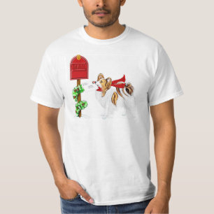 Camiseta Sable do correio do Natal de Papillon