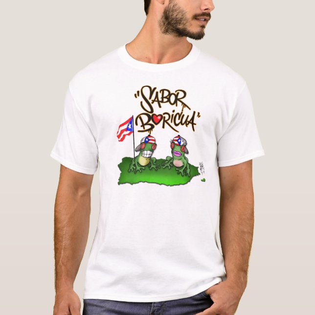 Camiseta Sabor Boricua "Coqui " (Frente)