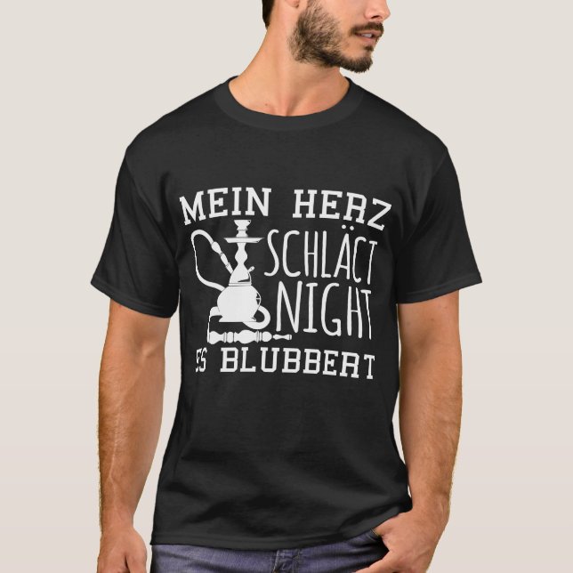 Camiseta Sabor do tubo de água borbulhante de Shisha (Frente)