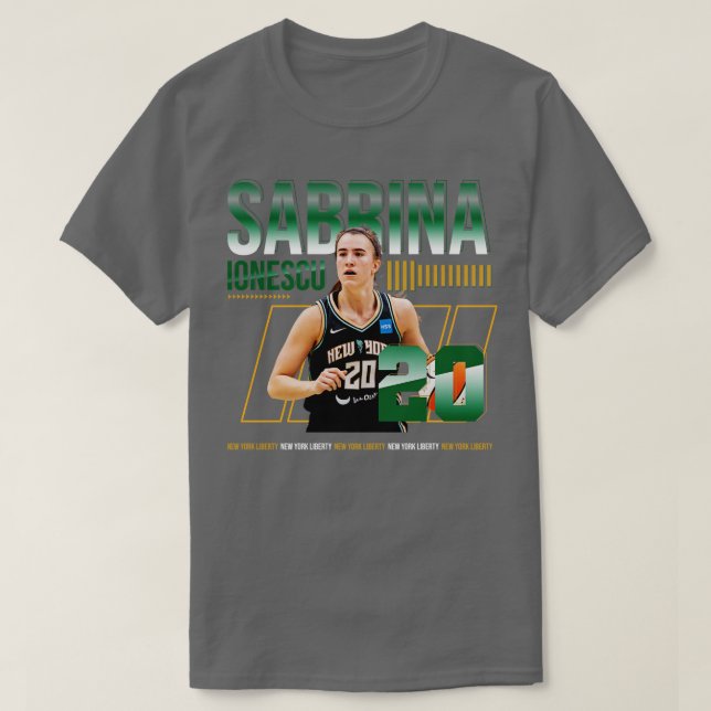 Camiseta Sabrina Ionescu 1 (Frente do Design)