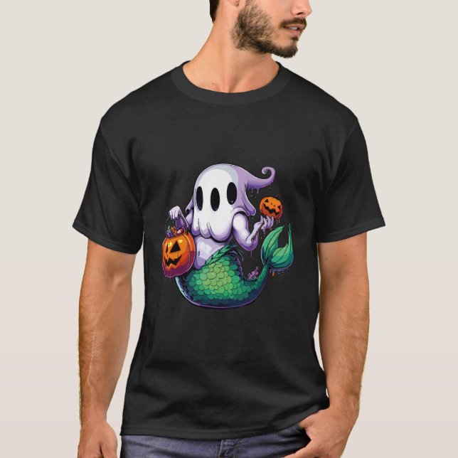 Camiseta Saca de Doces Assustadora de Sereia Fantasma de Ha (Frente)