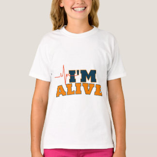 Camiseta Saca de mão com citação engraçada Estou Vivo