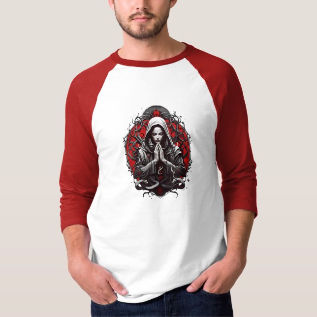 Camiseta Sacerdote Serpente da Grove Sombra (Frente)