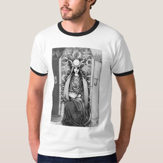 Camiseta Sacerdotisa alta Tarot (Frente)
