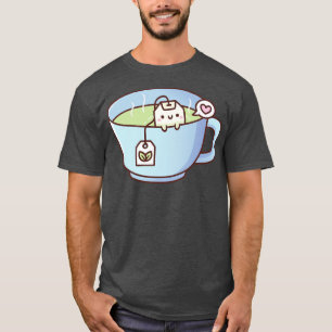 Camiseta Saco De Chá Cortado Na Porta Do Teacup