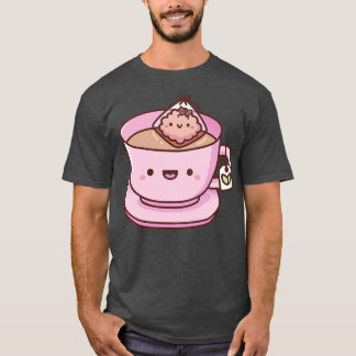 Camiseta Saco de chá e porta de chá