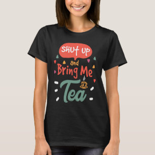 Camiseta Saco de Chá em Infusão Beber Chá Quente Matcha Rel