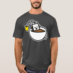 Camiseta Saco de chá engraçado no teacup spa relaxando xíca
