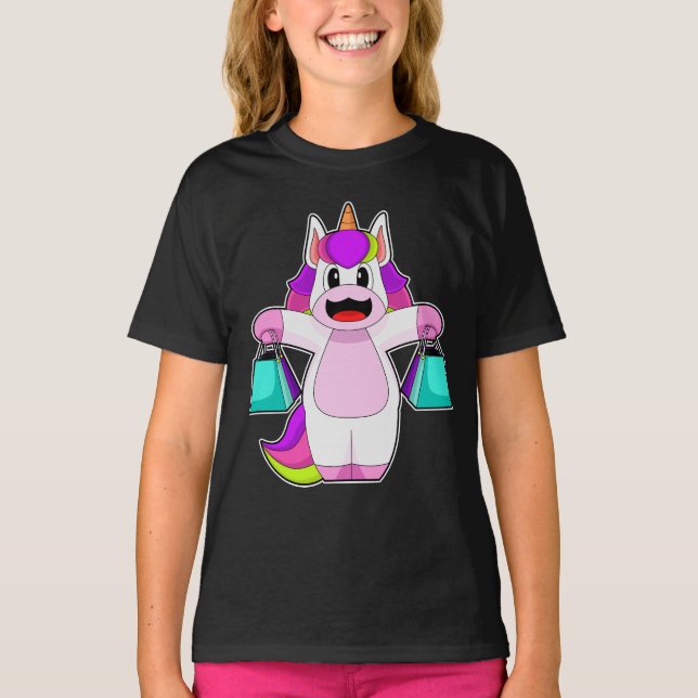 Camiseta Saco de Compras de Compro Unicorn (Frente)