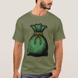 Camiseta Saco de Dinheiro Verde