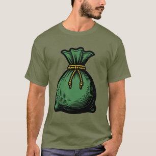 Camiseta Saco de Dinheiro Verde