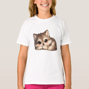 Camiseta Saco de Estádio Transparente com Filhote de Lobo F