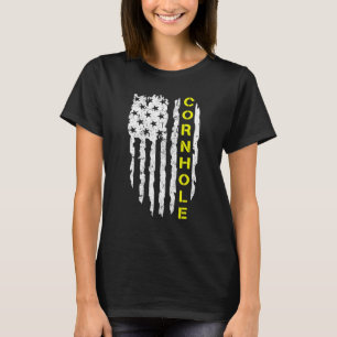 Camiseta Saco de Feijão da Bandeira Americana Cornhole Home