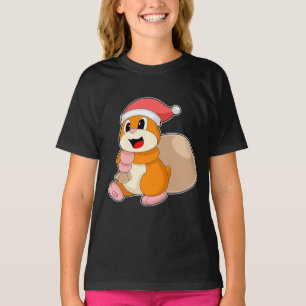 Camiseta Saco de Natal de Hamster