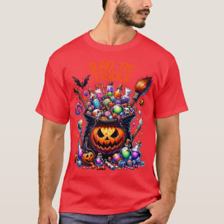 Camiseta Saco De Truques É Pessoas Da Época De Halloween