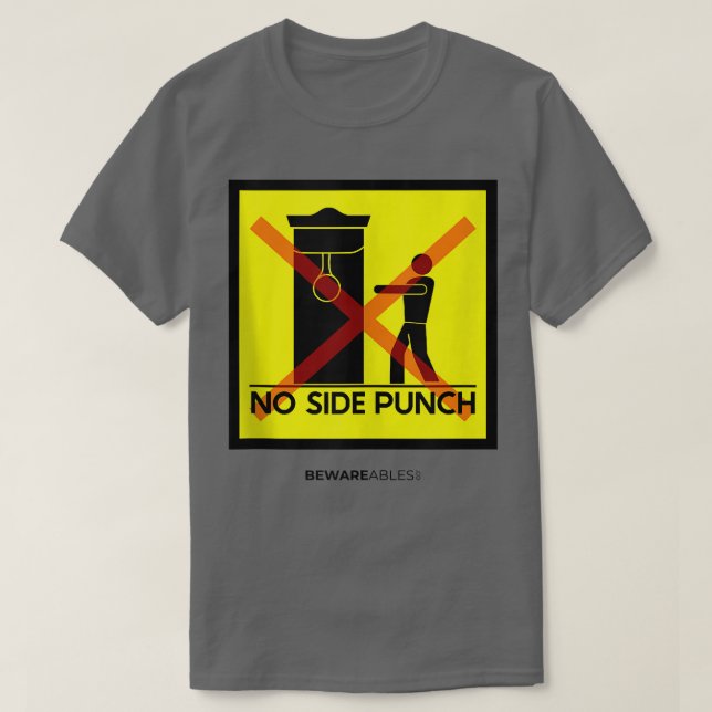 Camiseta Saco de velocidade do furo lateral, cheirando o gi (Frente do Design)