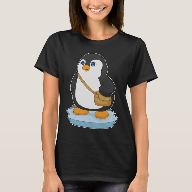 Camiseta Saco do ombro de pinguim (Frente)