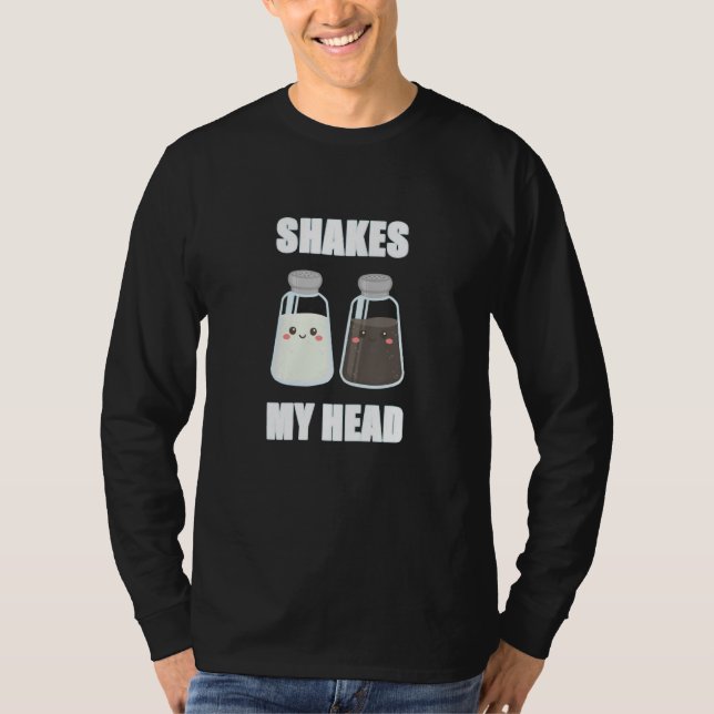 Camiseta Sacode Minha Cabeça   Saleiro e Pimenteiro (Frente)