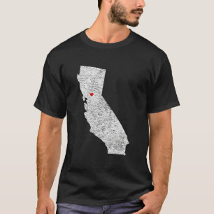 Camiseta Sacramento California Love Heart Or Cal Sac Capit