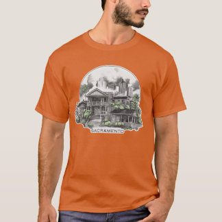 Camiseta Sacramento Cidade Califórnia EUA retrô