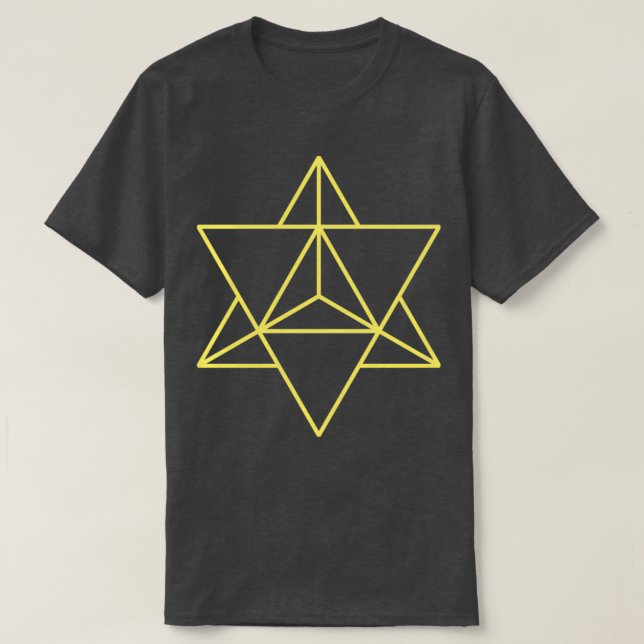 Camiseta Sacred Geometry Merkaba Zen Yoga 1 (Frente do Design)