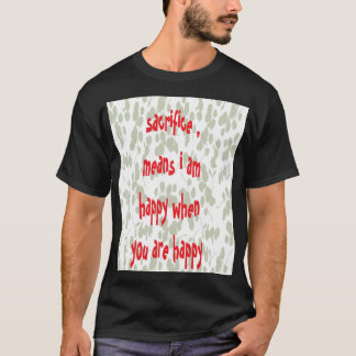 Camiseta sacrifício