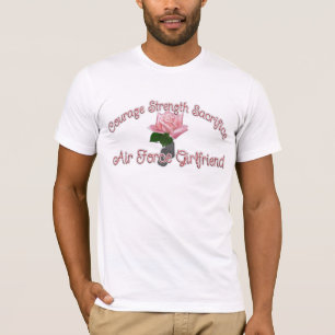 Camiseta Sacrifício da força da coragem do namorada da