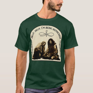 Camiseta Sacro Camponês De Grail Sendo Reprimido