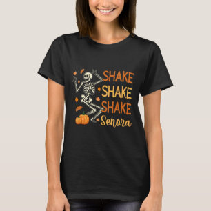 Camiseta Sacuda Sacuda Sacuda Senhora Abóbora Esqueleto Div