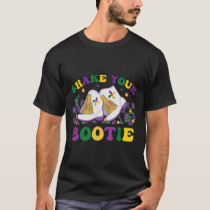 Camiseta Sacuda Seu Brinquedo de Miçangas de Carnaval Mardi
