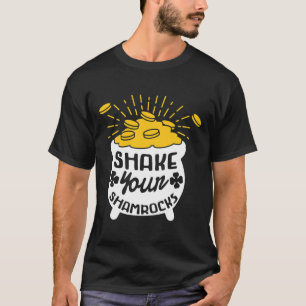Camiseta Sacuda Seus Shamrocks Dia de São Patrício Amuleto