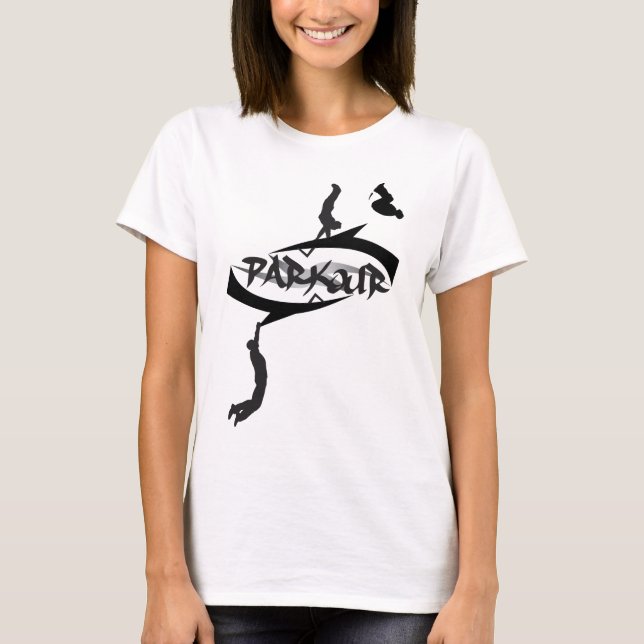 Camiseta Sacudir abstrato de Parkour (Frente)
