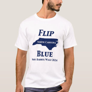 Camiseta Sacudir da Carolina do Norte Blue em 2024