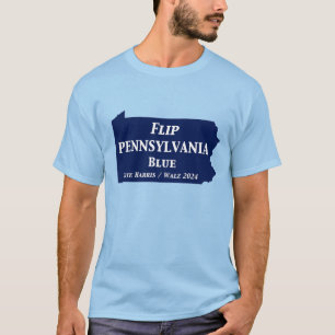 Camiseta Sacudir da Pensilvânia Blue em 2024