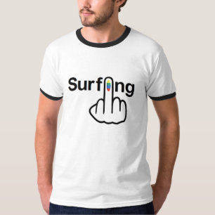 Camiseta Sacudir de surfe do T-Shirt