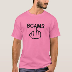 Camiseta Sacudir de T-Shirt Scams