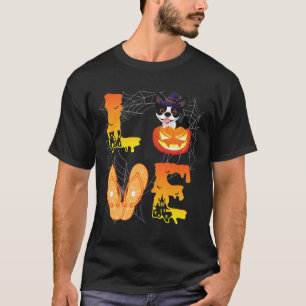 Camiseta Sacudir-Lua Aranha-Chupa-Chupa Adora Boston Terrie