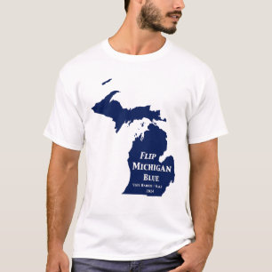 Camiseta Sacudir Michigan Blue em 2024