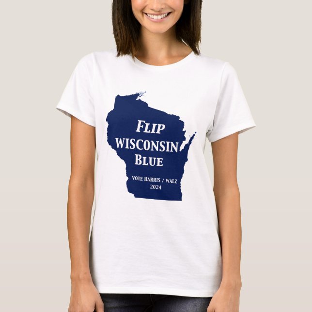 Camiseta Sacudir Wisconsin Blue em 2024 (Frente)