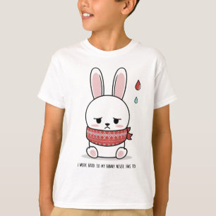Camiseta Sad Bunny - Coelho Minimalista Doce com C