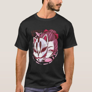 Camiseta Sad Geisha Mask Bonita Design de Diversão
