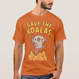 Camiseta Sad Koala Pegou Em Bushfire Salvar Koalas