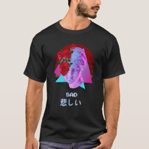 Camiseta Sad Vaporwave Aestético Japonês